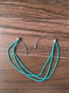Boho Layered Turquoise Beaded Necklace