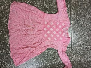 Pink Printed Kurta