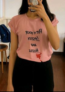 NEW! Cotton Lycra Imported Printed Tshirt