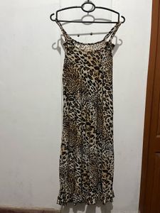 Length-39,,Leopard Print Slip Dress