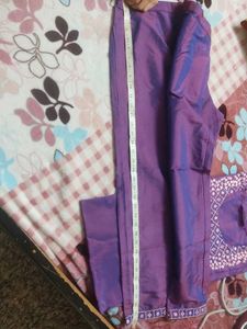Elegant Purple Embroidered Kurta Set