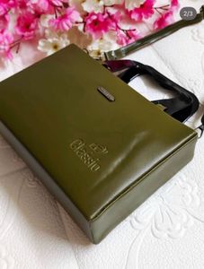 Classic Olive Green Handbag / Sling Bag