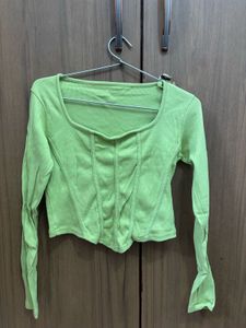 Lime Green Corset Top