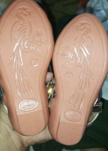 Sparkly Rose Gold Sandals