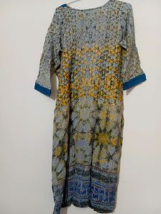 Blue  Shaded Kurti