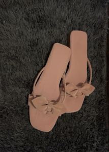 Chic Bow Detail Flat Sandals