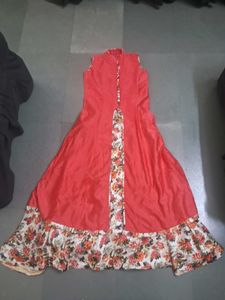 Stunning Red Floral Ethnic Gown