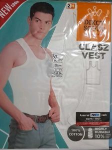 Dixcy Scott Plain 85 cms White Vest - 2 Pack Combo