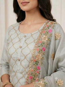 Elegant Embroidered Kurta Set with Dupatta