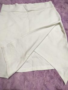 White Asymmetrical Skirt 🤍