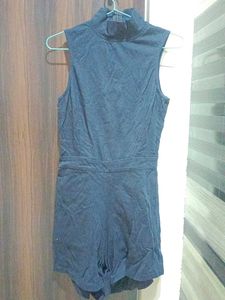 miss chase sleeveless Mock Neck Romper