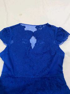 Stunning Royal Blue Lace Dress