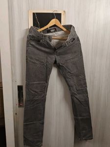 Kruff Grey Slim Fit Men's Jeans