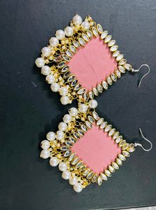 Fancy Party Wear Have Long Size Earrings All' Colo
