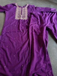 Elegant Purple Kurta Set