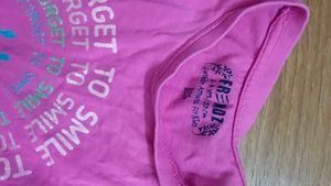 set of 2 Cute Pink T-Shirts for Girls