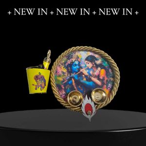 Krishna Decor Plate &amp; Bucket Holi