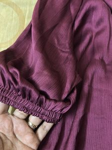 Flowy Burgundy Top