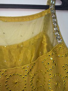 Yellow Embellished Kurta