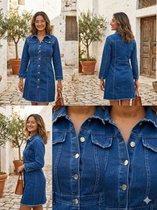 Denim shirt Frock