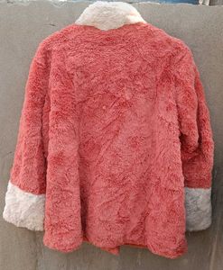 Pink &amp; White fox fur coat branded and OG