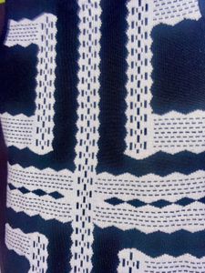 Chic Black &amp; White Knit Dress