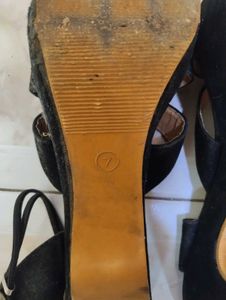 Black Cross-Strap Heels