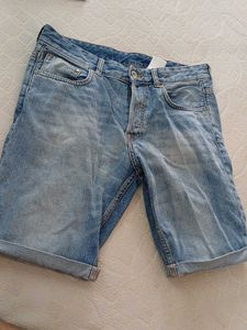 denim shorts h&m