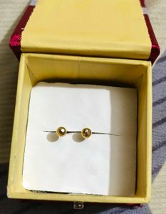 Gold Ball Stud Earrings