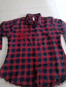Red Plaid Flannel Shirt