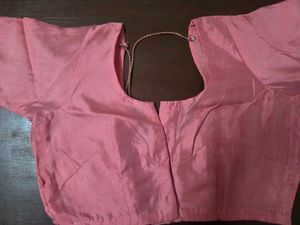 Elegant Pink Silk Embellished Saree