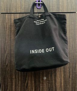 Black Canvas Tote Bag
