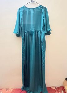 Teal Green | V-Neck | Flared sleeve kurta