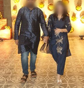 Couple women Kurta Set + men kurt