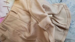beige skirt or skort with in-built shorts