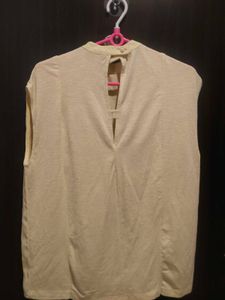 Light Yellow Sleeveless Top
