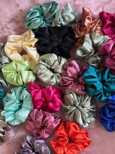 24 Colorful Scrunchie Set