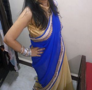 Saree With Blouse Piece