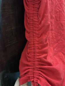 Red Drawstring T-Shirt