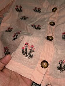 Embroidered Pink tshirt