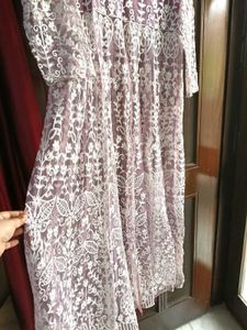 Lace Anarkali Kurta Set