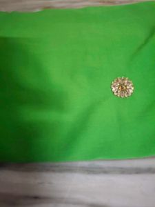 Vibrant Green Embellished Saree