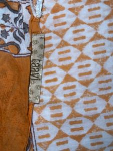 TAAVI Orange Pure Cotton Dupatta