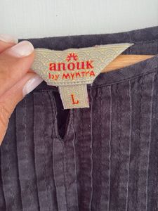 Elegant Black Cotton Kurta