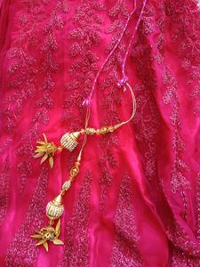 Stunning Pink Embroidered Lehenga Set