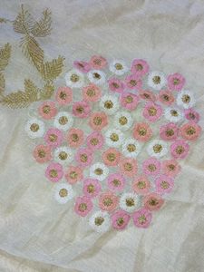 Cream &amp; Pink Floral Print Kurta