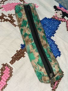 handstiched Floral Pencil Pouch