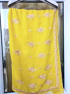 Embroidered Saree + Blouse