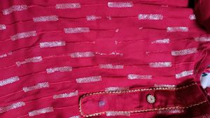 Elegant Maroon Salwar Suit Set With Sequin Work -s
