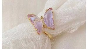 Butterfly Crystal Ring